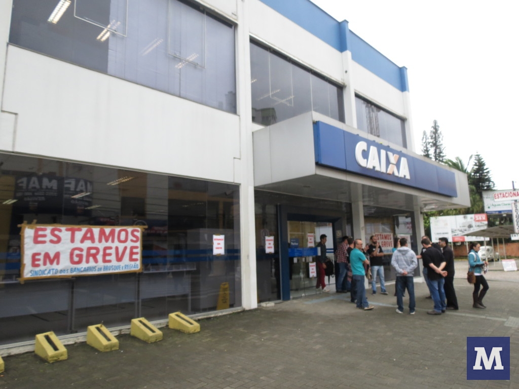 Banco do Brasil e Caixa aderem à greve em Brusque