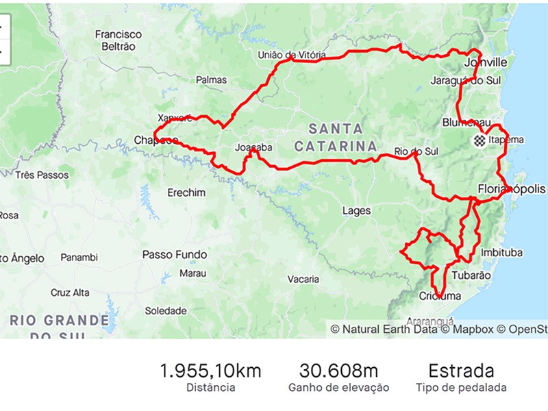 Márcio May Brusque ciclismo bicicleta santa catarina sc 2000 2 mil 10 dias