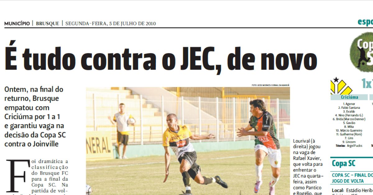 Criciúma Brusque Copa SC