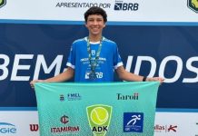 Brusquense vence etapa de circuito nacional de tênis no Rio Grande do Sul Gabriel Schmitz tênis Brusque