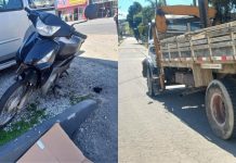 Motociclista fica gravemente ferido após acidente com caminhão na rodovia Antônio Heil, em Brusque Antônio Heil