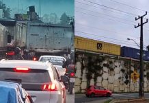 VÍDEO – Engavetamento em Indaial deixa várias pessoas presas às ferragens