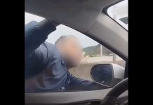 VÍDEO – Homem fica pendurado em carro durante tentativa de assalto em Itajaí