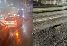 VÍDEO – Em novo caso, moradora registra fila de carros com pneus danificados por buraco no Centro de Brusque Buracos