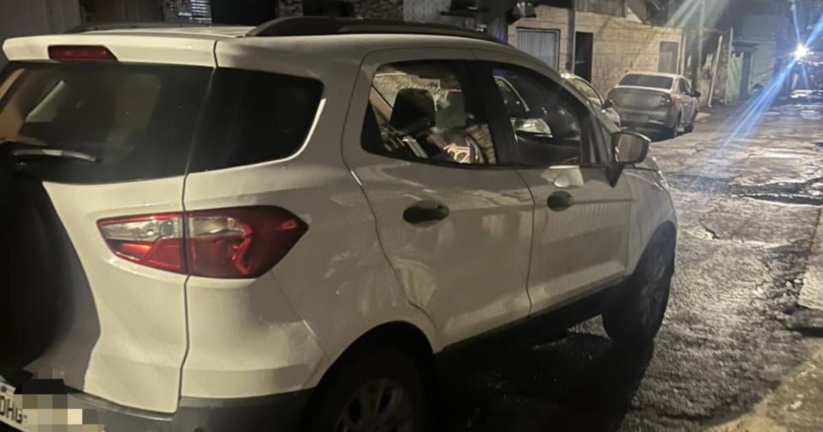 Carro da vítima recuperado em Itajaí