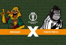 Brusque x Ponte Preta: segunda fase da Série C 2025 em tempo real