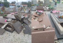 Prefeitura de Brusque esclarece que danos em túmulos do cemitério Parque da Saudade foram causados por fortes ventos cemitério Parque da Saudade
