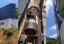 Elevador despenca nove metros com trabalhador dentro, em Brusque