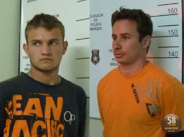 Rafael Selzler, 18 anos, e Aroldo da Silva Junior, 26 anos, e um menor com 15 anos foram presos depois de assalto no bairro 1º de Maio