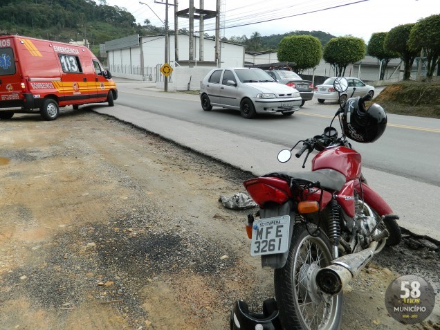 Apenas o motociclista foi encaminhado ao hospital