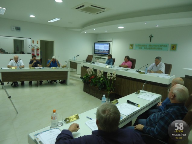  A próxima sessão da Câmara de Guabiruba acontece na terça-feira, 28 de agosto