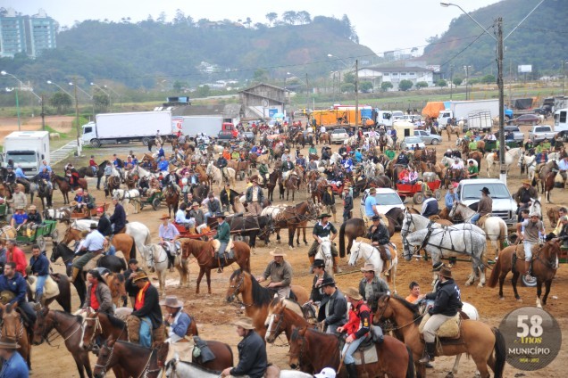 No ano passado a Cavalgada reuniu centenas de cavaleiros 