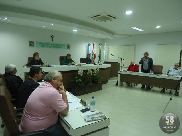 A próxima sessão da Câmara de Guabiruba acontece na terça-feira, 11 de setembro