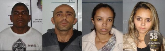 Deivid Barbosa Vieira, 23 anos, e Luiz Eduardo Domingues, 32 anos, Ketlin Natalia da Conceição, 20 anos, e Walesca Vieira, 18 anos, foram condenados por furto qualificado