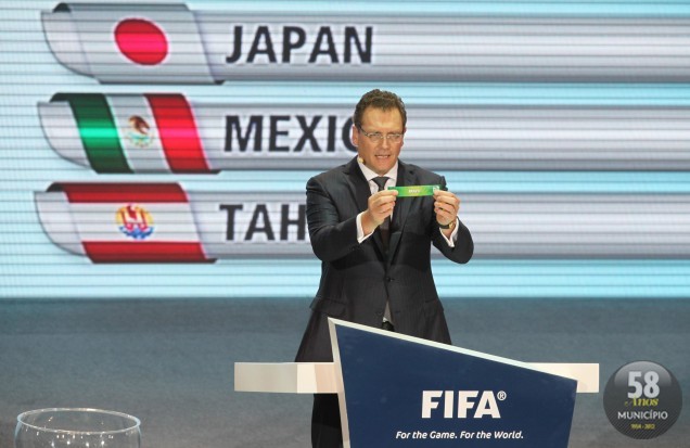 Sorteio dos grupos que disputarão a Copa das Confederações 2013
