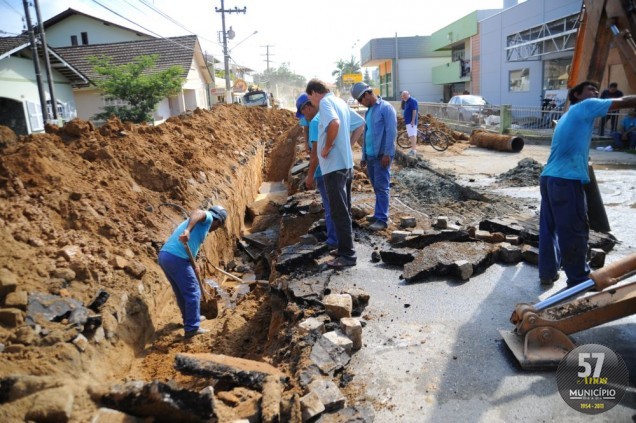 Obras na cidade deixam brusquenses sem água