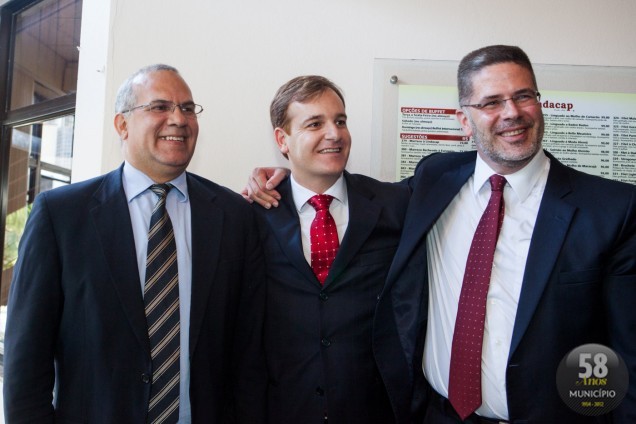 Dividem a presidência, Marcão como vice, Tullo Cavallazzi Filho como presidente da entidade e da CAASC, Paulo Marcondes Brincas 