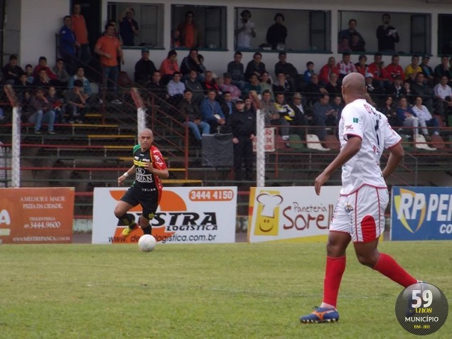 Bruscão começou melhor na partida, mas tomou a virada do Concórdia no Domingos Machado Lima