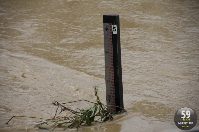 Régua registrou a marca de 4,40m, às 12h45 de sábado, 21 de setembro