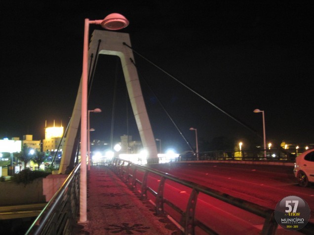 A Ponte Estaiada foi um dos monumentos que teve as luzes apagadas na Hora do Planeta