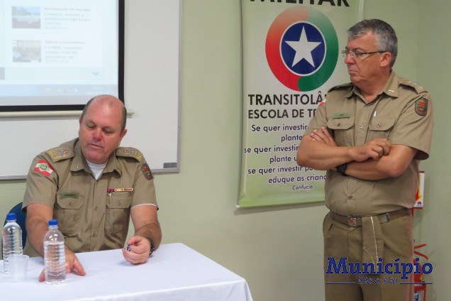 O 18º Batalhão da PM de Brusque foi elogiado pelo comandante-geral