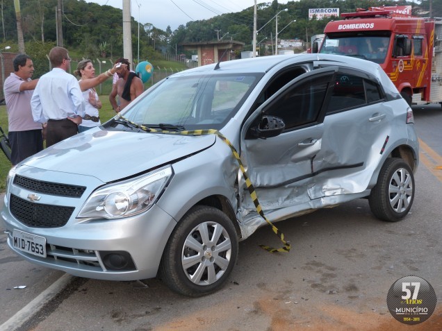 Agile tombou na pista, ferindo o condutor