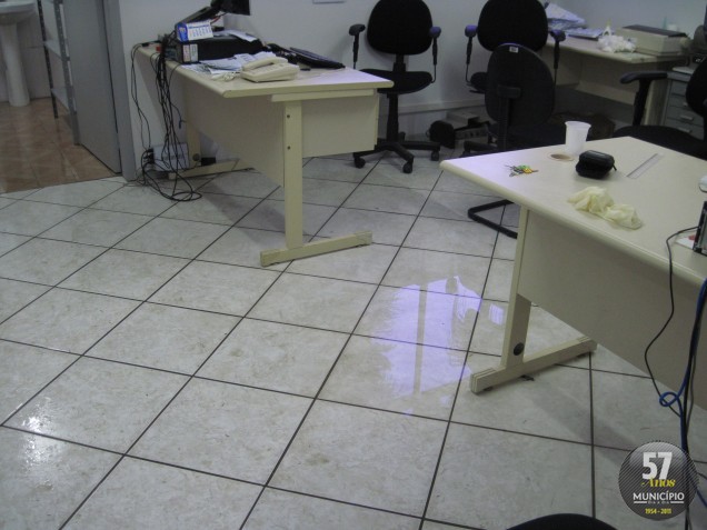 IGP de Brusque amanheceu alagado na manhã desta quinta-feira, 26 de abril